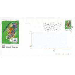 Prêt à Poster PAP  Repiquage Timbre Coupe du Monde de FOOTBALL FRANCE 98 - Stade de SAINT ETIENNE  Oblitéré