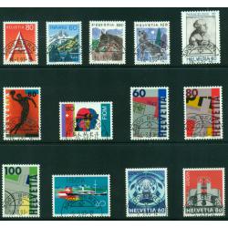 27 Timbres de Suisse année 1993 complète