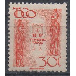 Togo (mandat français) n° YT taxe 39 neuf **.