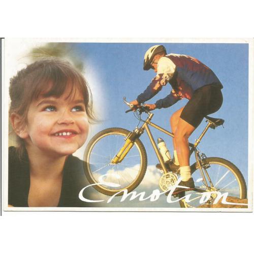 Carte Postale  EMOTION - Cyclisme TOUR VTT 1998  Oblitérée Les Orres (Rep. TP Champ. du Monde de Cyclisme)