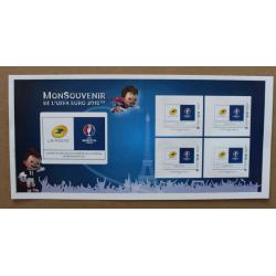 BaCo-08a : UEFA Euro 2016 / Logos de la Poste et Euro 2016 - Autoadhésifs, autocollants