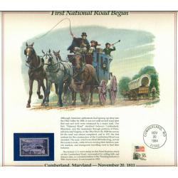 Timbre neuf** n° 576 des USA avec document correspondant