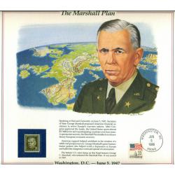 Timbre neuf** n° 822 des USA avec document correspondant