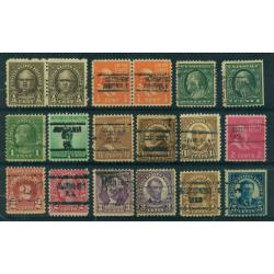 Très vieux timbres pré-oblitérés des USA