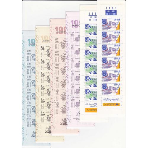 Lot de 6  carnets JdT  1986 à 91