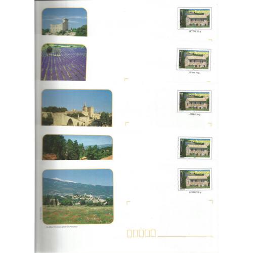 Lot de 5 Prêt à Poster PAP  VAUCLUSE Pays de Provence - Lavande Avignon Ventoux etc  Neufs (Rep. Mas Provençal)