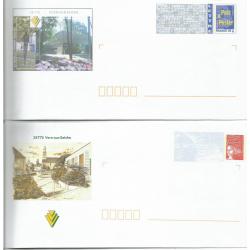 Lot de 2 Prêt à Poster PAP  VERN SUR SEICHE - ILLE ET VILAINE  Neufs (Rep. Luquet Logo Bleu)