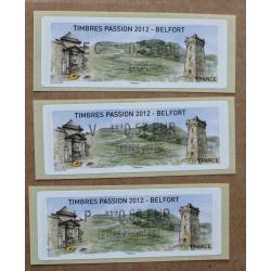 Lis2012-10 : Congrès Timbres Passion - Belfort 2012 EC 0.55,  LV 0.57,  LP 0.60