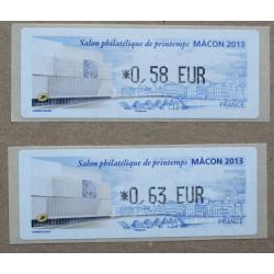 Lis2013-01 : Salon Philatélique de Printemps Mâcon 2013  0.58,  0.63