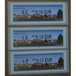 Lis2013-10 : Championnat Philatélique Rezé 2013 EC 0.56,  LV 0.58,  LP 0.63
