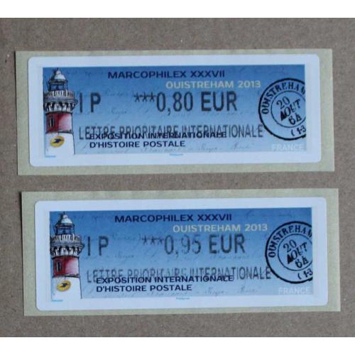 Lis2013-12 : Marcophilex XXXVII Ouistreham 2013 IP 0.80,  IP 0.95