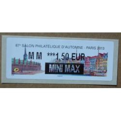 Lis2013-14 : 67è Salon Philatélique d'Automne Paris 2013  MM 1.50