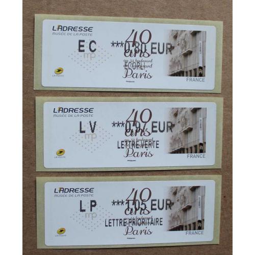 Lis2013-18 : 40 ans L'Adresse Musée de la Poste  EC 0.80,  LV 0.97,  LP 1.05