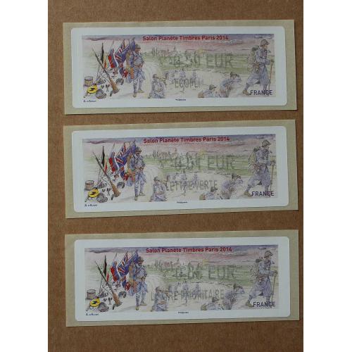 Lis2014-15 : Salon Planète Timbres Paris 2014   0.59,  0.61,   0.66
