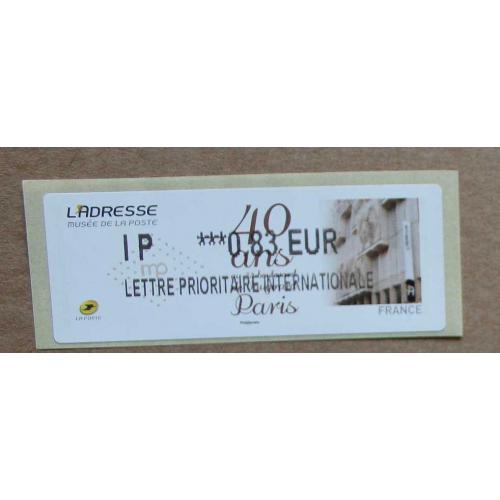 Lis2014-28 : 40 ans L'Adresse Musée de la Poste  IP 0.83