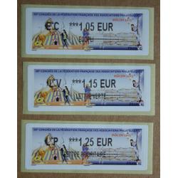 Lis2015-10 : 88è Congrès de la FFAP MÂCON  E 1.05,  1.15,  LETTRE 1.25