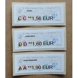 Lis2018-33 : Salon Philatélique d'Automne - Paris 2018  CC 1.56,  DD 1.60,  AA 1.90