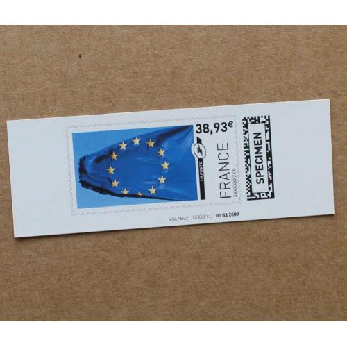 TI02-SP1 : SPECIMEN 38.93 drapeau européen