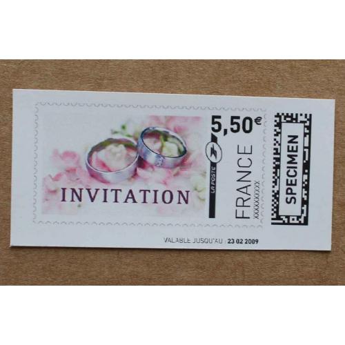 TI02-SP1 : SPECIMEN 5.50 Bagues / Invitation