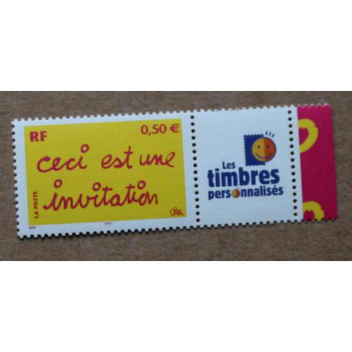 P1-K7 : Timbre de message Ceci est une invitation