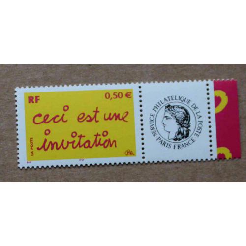 P1-K7 : Timbre de message Ceci est une invitation