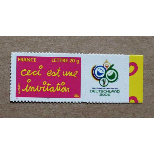 P1-L4 : Timbre de message Ceci est une invitation / Football 2006