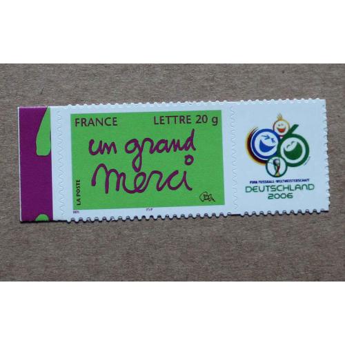 P1-L4 : Timbre de message Un grand merci / Football 2006