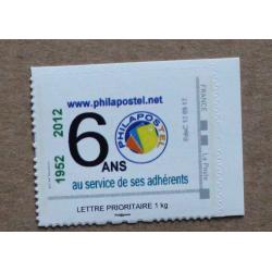 P2-Q5 : Philapostel  - 60 ans (1952 / 2012)