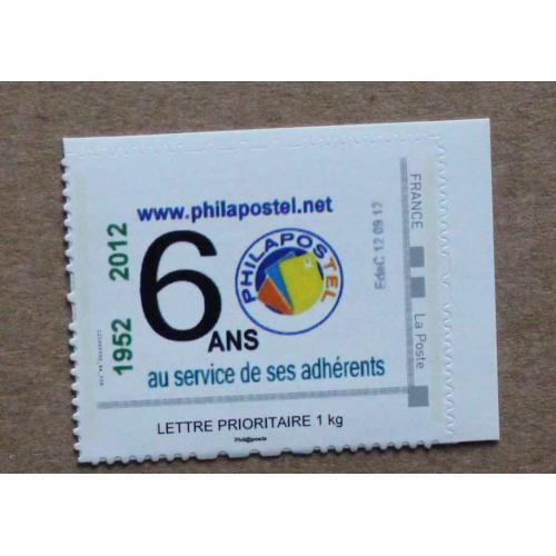 P2-Q5 : Philapostel  - 60 ans (1952 / 2012)