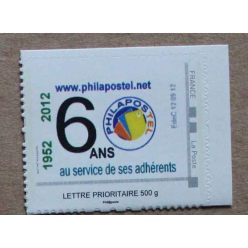 P2-Q5 : Philapostel  - 60 ans (1952 / 2012)
