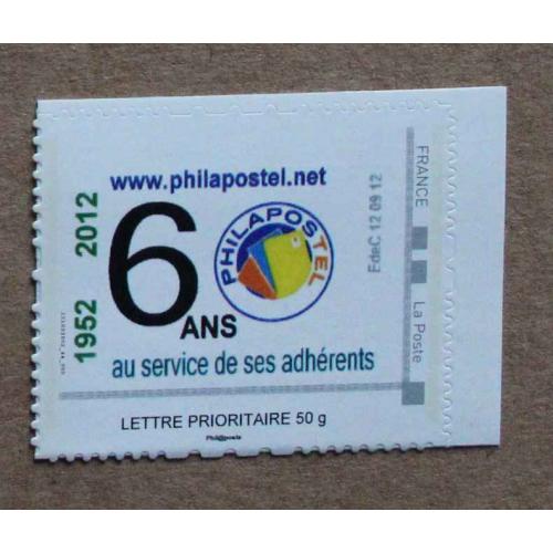P2-Q5 : Philapostel  - 60 ans (1952 / 2012)