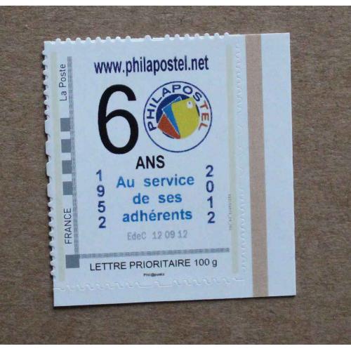 P2-Q5 : Philapostel  - 60 ans (1952 / 2012)