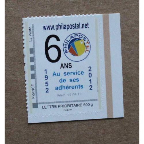 P2-Q5 : Philapostel  - 60 ans (1952 / 2012)