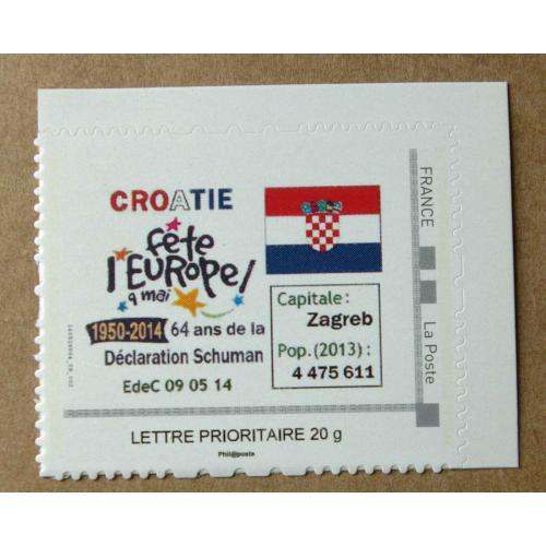 P2-S1 : La Croatie fête l'Europe / drapeau croate