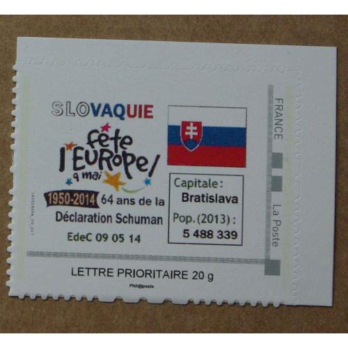 P2-S1 : La Slovaquie fête l'Europe / drapeau slovaque