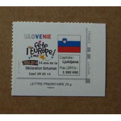 P2-S1 : La Slovénie fête l'Europe / drapeau slovenne