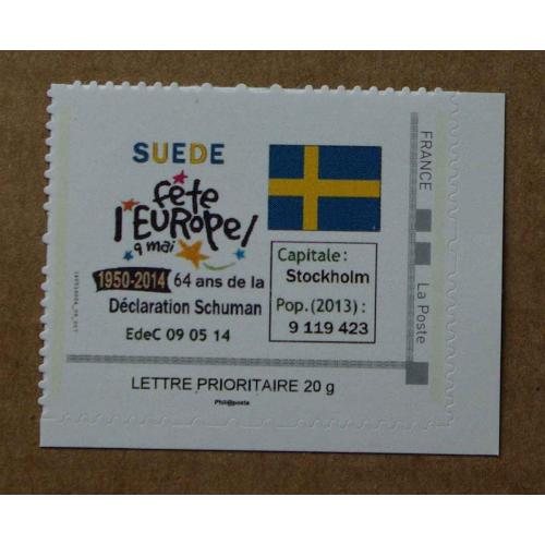 P2-S1 : La Suède fête l'Europe / drapeau suédois