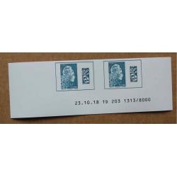 T5-C4 : Marianne l'engagée Europe / Timbres non dentelés avec marge datée