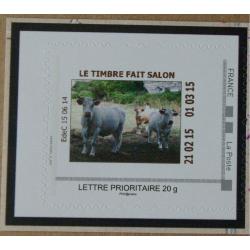 P3-X : Salon Planète Timbres  Paris 2014 - Vache (variété)