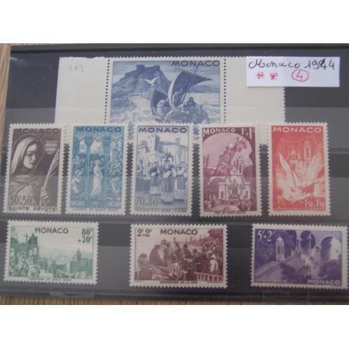 timbres de Monaco année 1944 lot Mon20