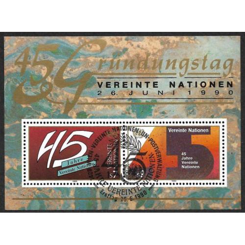 NATIONS UNIES - Vienne 1990 - BF 5 - 45eme Anniversaire - NEUF**