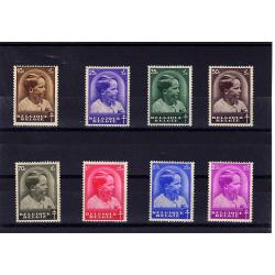 prince baudouin 1936 (8 valeurs)