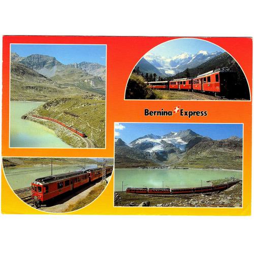 Suisse. Train BERNINA EXPRESS