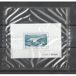 France bloc Concorde numéroté neuf sous blister