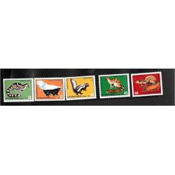 Bulgarie faune sauvage 2893/7 série complète neuve ** superbe