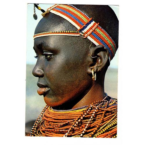 KENYA ELMOLO GIRL. LAKE TURKANA