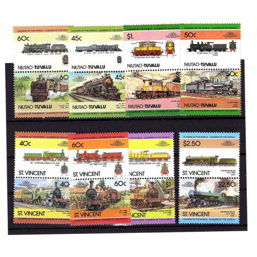 Lot thématique TRAINS neufs** (cote MICHEL + 50 EURO)