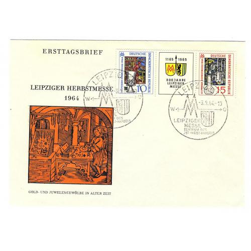 RDA. FOIRE DE LEIPZIG 1964 FDC