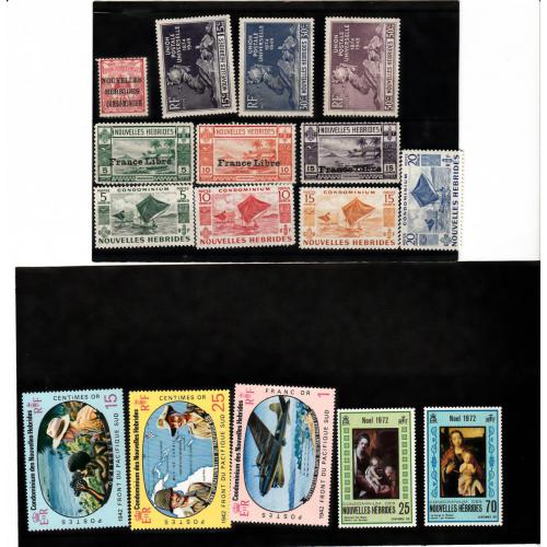 Lot 21 timbres Nouvelles-Hébrides neufs ** entre le 16 et le 423