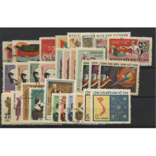 lot Vietcong neufs et oblitérés 30 timbres différents